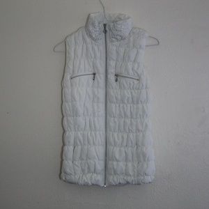 Casual Identity white winter vest seize small